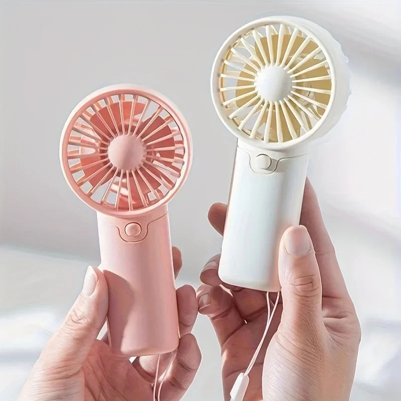 Protable Mini Fan Convenient Creative Small Fan Handheld Pocket Hand-held Fan Lightweight Adjustable Cute Small Fan