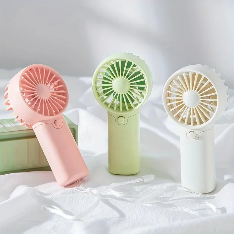 Protable Mini Fan Convenient Creative Small Fan Handheld Pocket Hand-held Fan Lightweight Adjustable Cute Small Fan