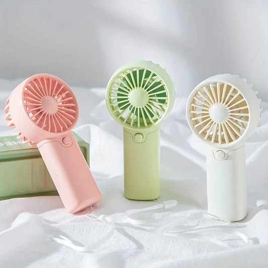 Protable Mini Fan Convenient Creative Small Fan Handheld Pocket Hand-held Fan Lightweight Adjustable Cute Small Fan